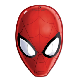 Spiderman maskers 6 stuks