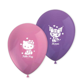 Hello Kitty Kuromi ballonnen 8 stuks 30cm