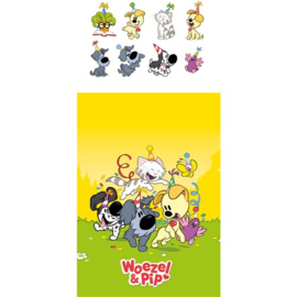 Woezel en Pip feestzakjes 8 stuks + stickers