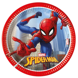 Spiderman bordjes 8st 20cm
