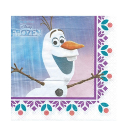 Servetten Frozen Olaf Anna Elsa