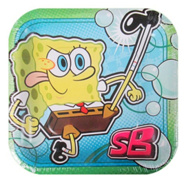 Spongebob borden 8 stuks 18cm