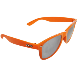 Oranje voetbal KNVB bril 22x8cm
