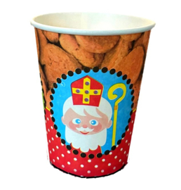 Sinterklaas bekers karton 10st 250ml