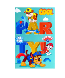 Paw Patrol uitnodigingen 5 stuks + enveloppen