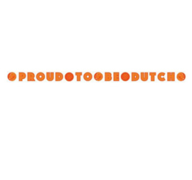 Oranje EK proud to be dutch letterslinger 2m