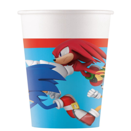 Sonic the hedgehog bekers 8 stuks 200ml