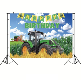 Boerderij tractor banner versiering 100x150cm