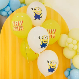 Minions ballonnen 6 stuks 30cm