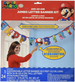 Super Mario letterslinger met leeftijd 3,2m
