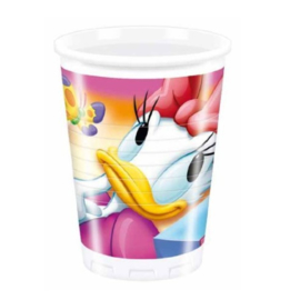 Donald Katrien Duck bekers 8 stuks 200ml