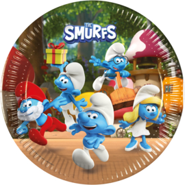 Smurfen bordjes 8 stuks 23cm