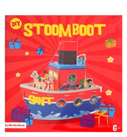 Bouw je eigen stoomboot Sint knutsel pakket 6+