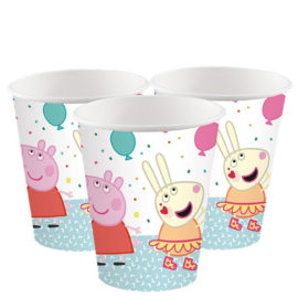 Peppa Pig bekers 8 stuks 250ml