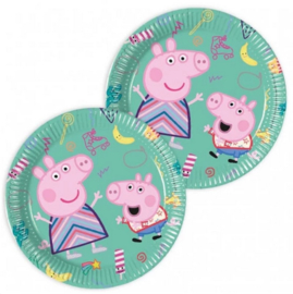Peppa Pig bordjes 8 stuks 20cm