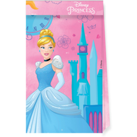 Prinsessen Disney uitdeelzakjes papier 4st