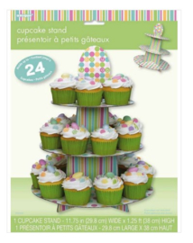 Etagere baby shower cupcakes