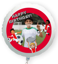 Voetbal Amsterdam eigen foto folie ballon XL 58cm