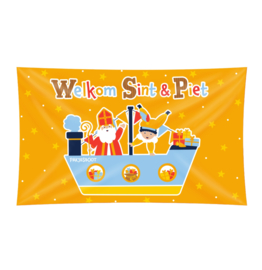 Sinterklaas XXL gevel vlag polyester 150x90cm