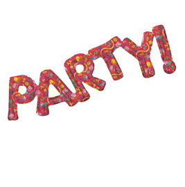 Peppa Pig Party tekst folie ballon 77x25cm