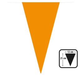 Oranje vlaggenlijn papier 10m