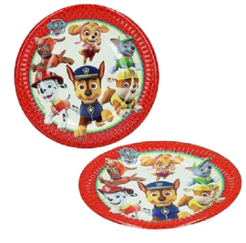 Paw Patrol borden 6 stuks 19,5cm