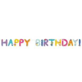 Peppa Pig Happy Birthday letterslinger 3,2 meter.