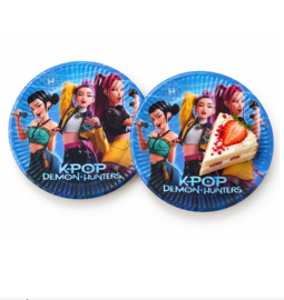 KPop Demon Hunters gebaksbordjes 12 stuks 19,5cm