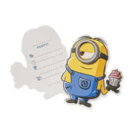 Minions Despicable Me uitnodigingen 6 stuks