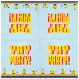 Minions servetten 20 stuks 33x33cm