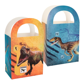 Jurassic dinosaurus feestzakjes papier 4 stuks