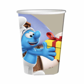 Smurfen bekers karton 8 stuks 250ml
