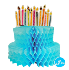 Taart honeycomb decoratie 30cm