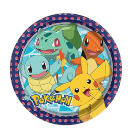 Pokemon borden 8 stuks 23cm