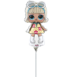 LOL Surprise go go girl folie ballon op stok 25cm