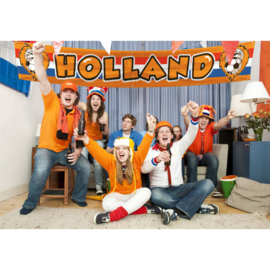 Oranje Holland spandoek 370x60cm