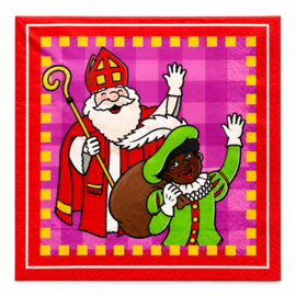 Sinterklaas servetten 20 stuks 25x25cm