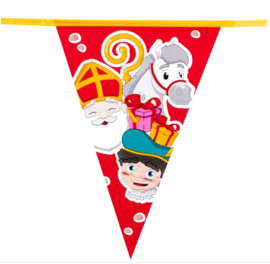 Sint vlaggenlijn slinger 6m