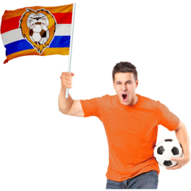 Oranje leeuw EK vlag 70x50cm