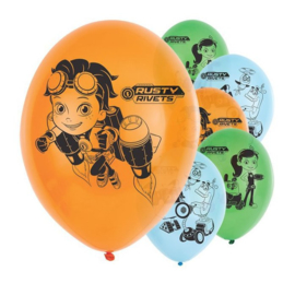 Rusty rivets ballonnen 6 stuks 28cm