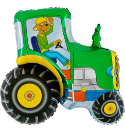 Boerderij tractor folie ballon  74x80cm