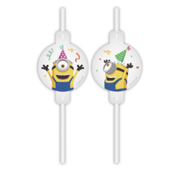 Minions rietjes 4 stuks karton