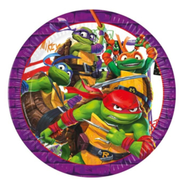 Ninja Turtles borden 8 stuks 23cm