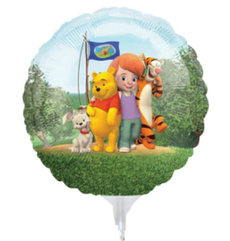 Winnie de Poeh folie ballon op stok 23cm 3 stuks