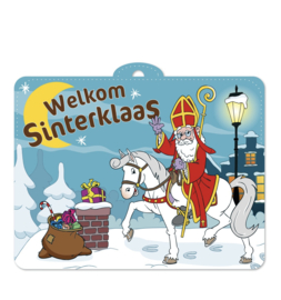 Sinterklaas wanddecoratie bord 30x40cm