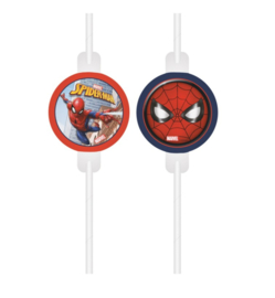 Spiderman rietjes karton 4st