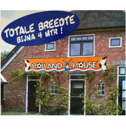 Oranje voetbal Holland House mega spandoek 3,6x0,6m