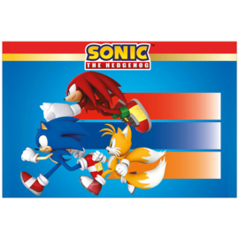 Sonic The Hedgehog tafelkleed plastic 120x180cm