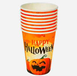 Halloween bekers karton 8st 400ml