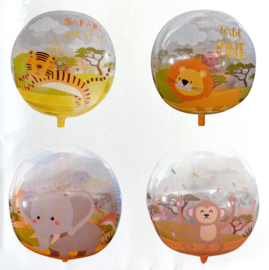 Safari folieballon rondvormig 40cm